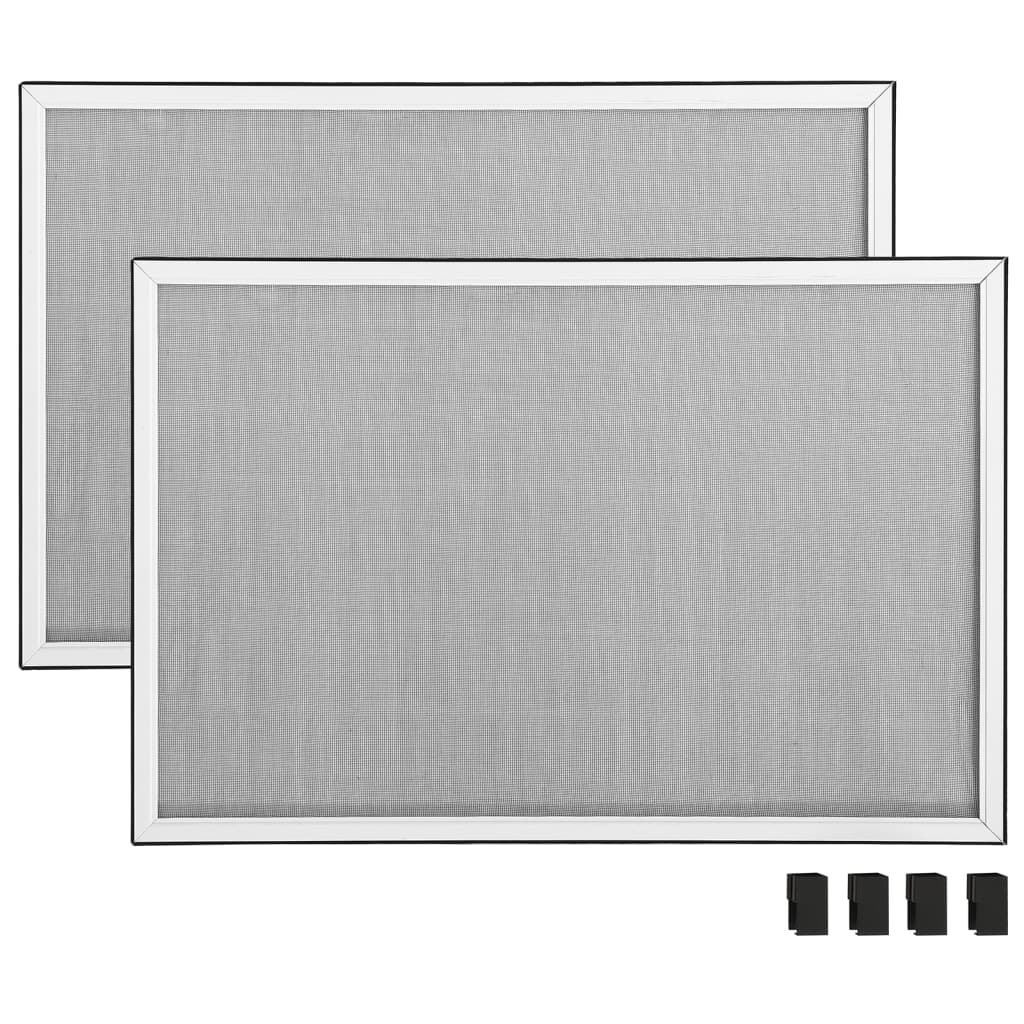 VidaXL Raamhor uitschuifbaar (75-143)x50 cm wit