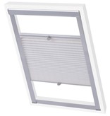 VidaXL Rolgordijn geplooid wit M08/308