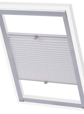 VidaXL Rolgordijn geplooid wit M08/308
