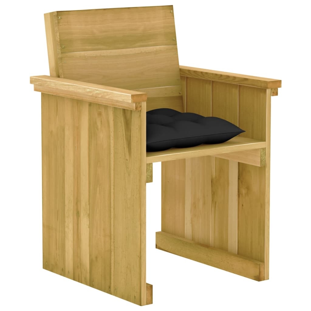 VidaXL 7-delige Tuinset met kussens geïmpregneerd grenenhout