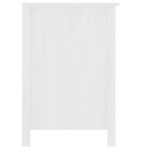 VidaXL Bureau Hill Range 150x50x74 cm massief grenenhout wit