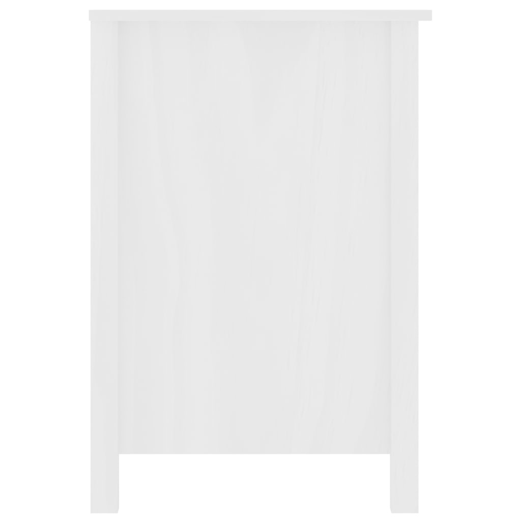 VidaXL Bureau Hill Range 150x50x74 cm massief grenenhout wit