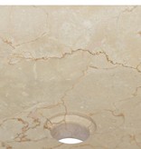 VidaXL Gootsteen 40x40x10 cm marmer crèmekleurig