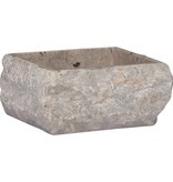 VidaXL Gootsteen 30x30x13 cm marmer grijs