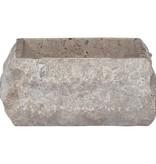 VidaXL Gootsteen 30x30x13 cm marmer grijs