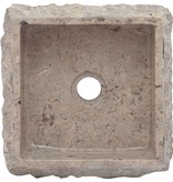 VidaXL Gootsteen 30x30x13 cm marmer grijs