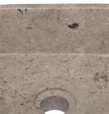 VidaXL Gootsteen 30x30x13 cm marmer grijs