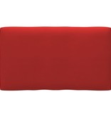 VidaXL Bankkussen pallet 70x40x12 cm rood