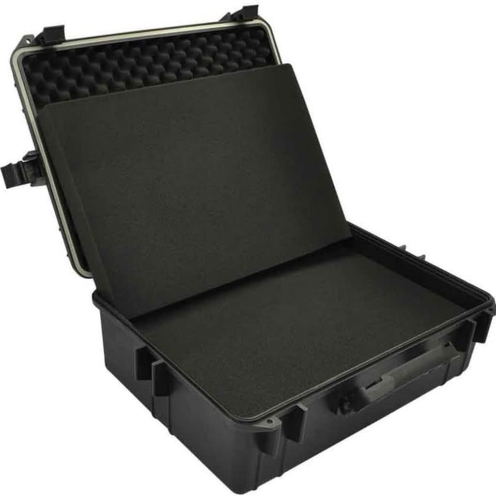 vidaXL Hardcase transportkoffer met schuimvulling zwart