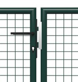 vidaXL Poort 500x100 cm staal groen