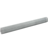 VidaXL Kippengaas 25x1,5 m gegalvaniseerd staal zilverkleurig