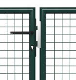 vidaXL Poort 400x75 cm staal groen