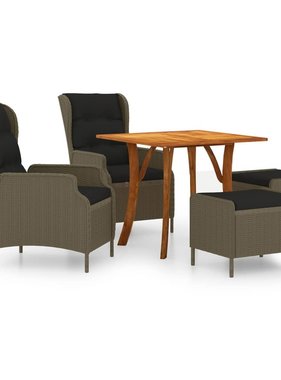 VidaXL 5-delige Tuinset bruin