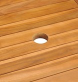 VidaXL 7-delige Tuinset massief teakhout
