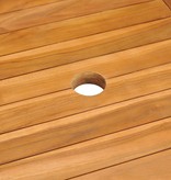 VidaXL 5-delige Tuinset massief teakhout