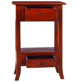 VidaXL Wandtafel 50x30x75 cm massief mahoniehout klassiek bruin