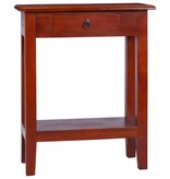 VidaXL Wandtafel 60x30x75 cm massief mahoniehout klassiek bruin