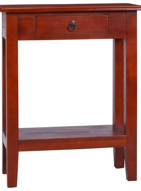 VidaXL Wandtafel 60x30x75 cm massief mahoniehout klassiek bruin