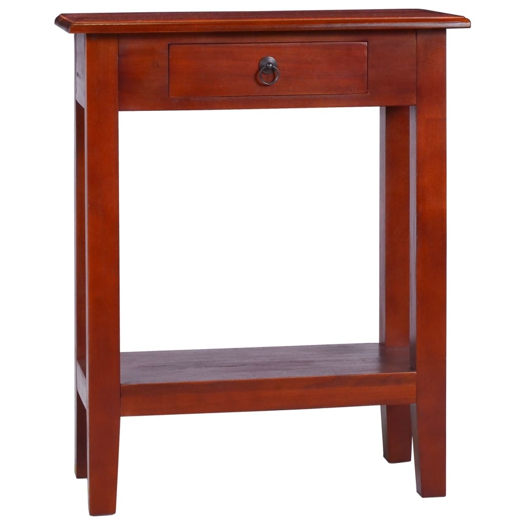 VidaXL Wandtafel 60x30x75 cm massief mahoniehout klassiek bruin