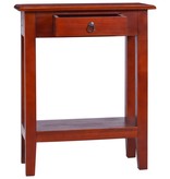 VidaXL Wandtafel 60x30x75 cm massief mahoniehout klassiek bruin