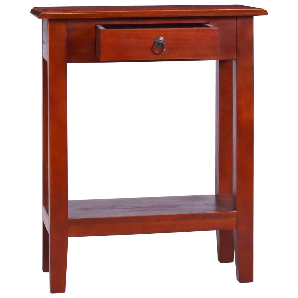 VidaXL Wandtafel 60x30x75 cm massief mahoniehout klassiek bruin