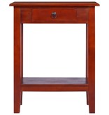 VidaXL Wandtafel 60x30x75 cm massief mahoniehout klassiek bruin
