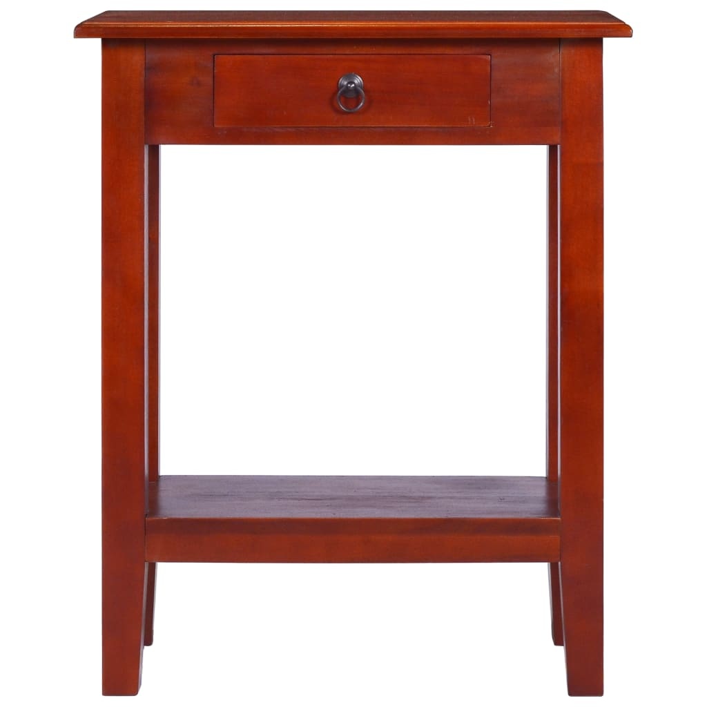 VidaXL Wandtafel 60x30x75 cm massief mahoniehout klassiek bruin