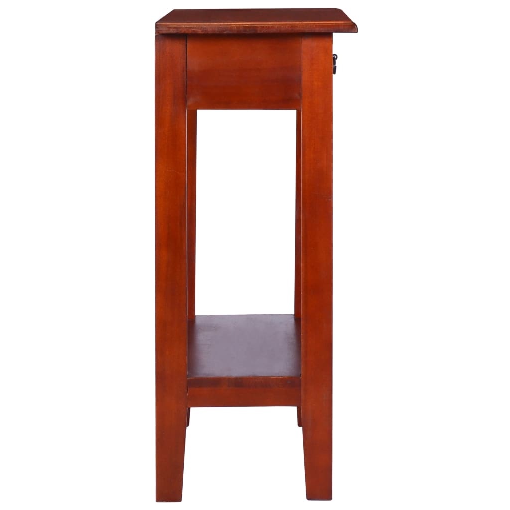 VidaXL Wandtafel 60x30x75 cm massief mahoniehout klassiek bruin