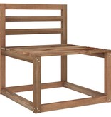 VidaXL 8-delige Loungeset met crèmekleurige kussens
