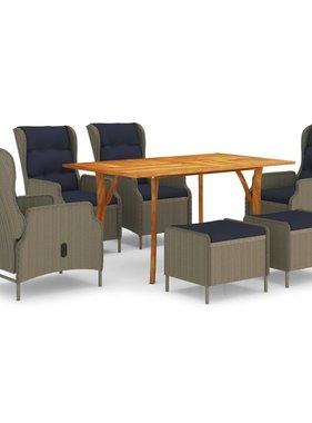 VidaXL 7-delige Tuinset bruin