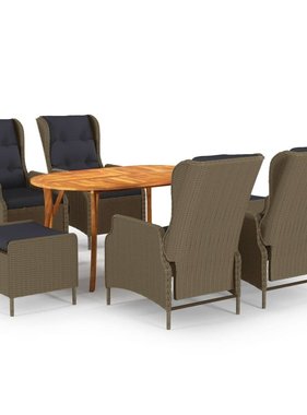 VidaXL 7-delige Tuinset bruin