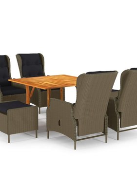 VidaXL 7-delige Tuinset bruin