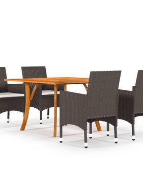 VidaXL 5-delige Tuinset bruin