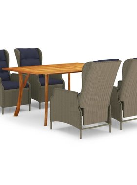 VidaXL 5-delige Tuinset bruin