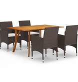 VidaXL 5-delige Tuinset bruin