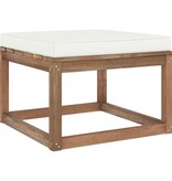 VidaXL 5-delige Loungeset pallet met kussens geïmpregneerd grenenhout