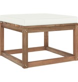 VidaXL 4-delige Loungeset pallet met kussens geïmpregneerd grenenhout