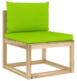 VidaXL 10-delige Loungeset met kussens geïmpregneerd grenenhout