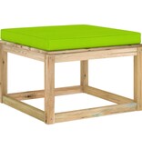 VidaXL 7-delige Loungeset met kussens geïmpregneerd grenenhout