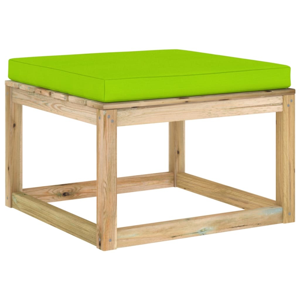 VidaXL 7-delige Loungeset met kussens geïmpregneerd grenenhout