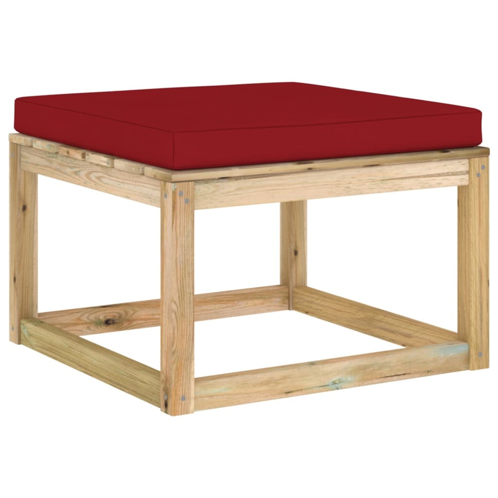 VidaXL 7-delige Loungeset met kussens geïmpregneerd grenenhout