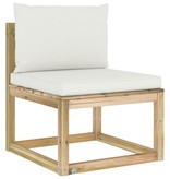 VidaXL 8-delige Loungeset met kussens geïmpregneerd grenenhout