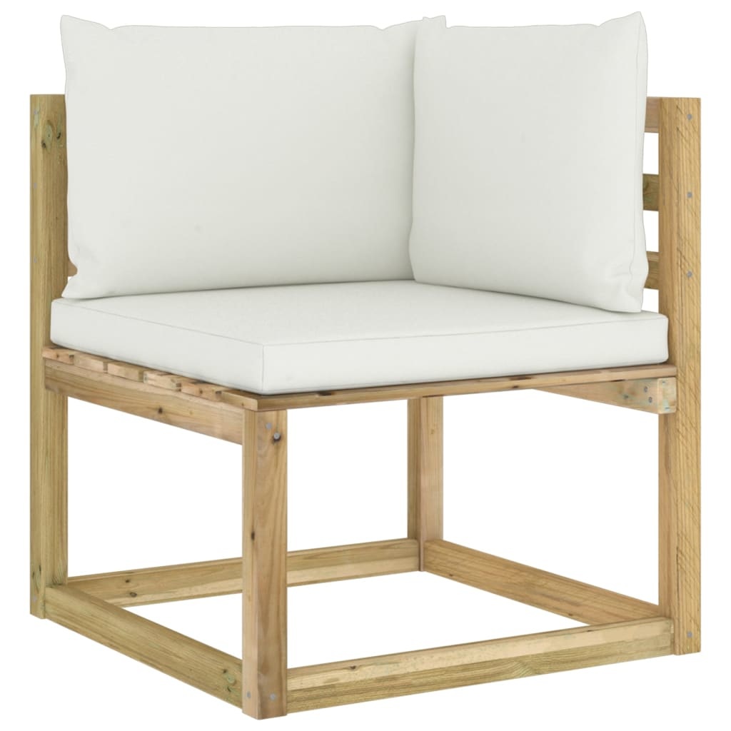 VidaXL 7-delige Loungeset met kussens geïmpregneerd grenenhout