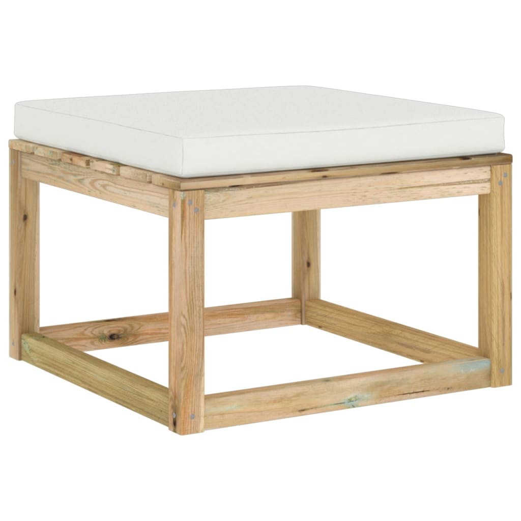 VidaXL 6-delige Loungeset met kussens geïmpregneerd grenenhout