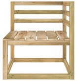 VidaXL 6-delige Loungeset met crèmekleurige kussens