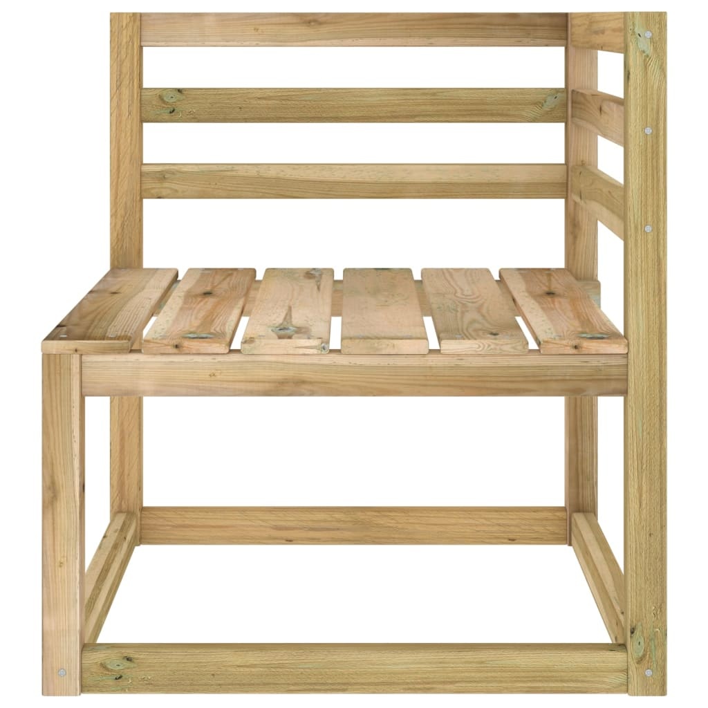 VidaXL 6-delige Loungeset met crèmekleurige kussens