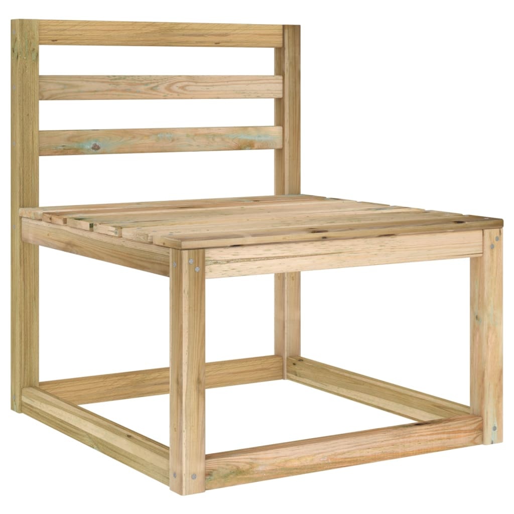VidaXL 6-delige Loungeset met crèmekleurige kussens