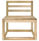VidaXL 3-delige Loungeset met crèmekleurige kussens