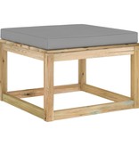 VidaXL 9-delige Loungeset met kussens geïmpregneerd grenenhout