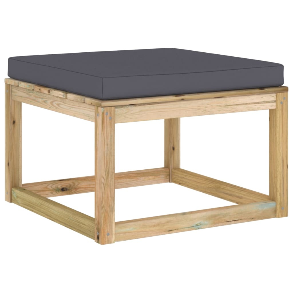 VidaXL 9-delige Loungeset met kussens geïmpregneerd grenenhout